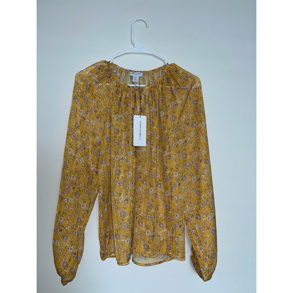 NWT Carolina Belle Montreal Floral Shirt